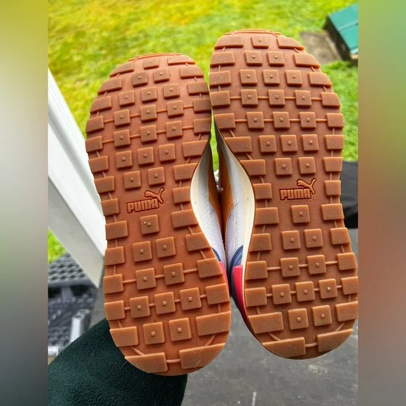 Puma White and Coral Sneakers - Picture 15 of 15